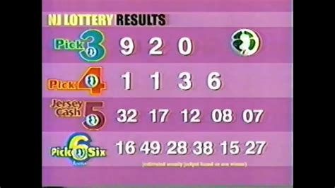 lottery results nj